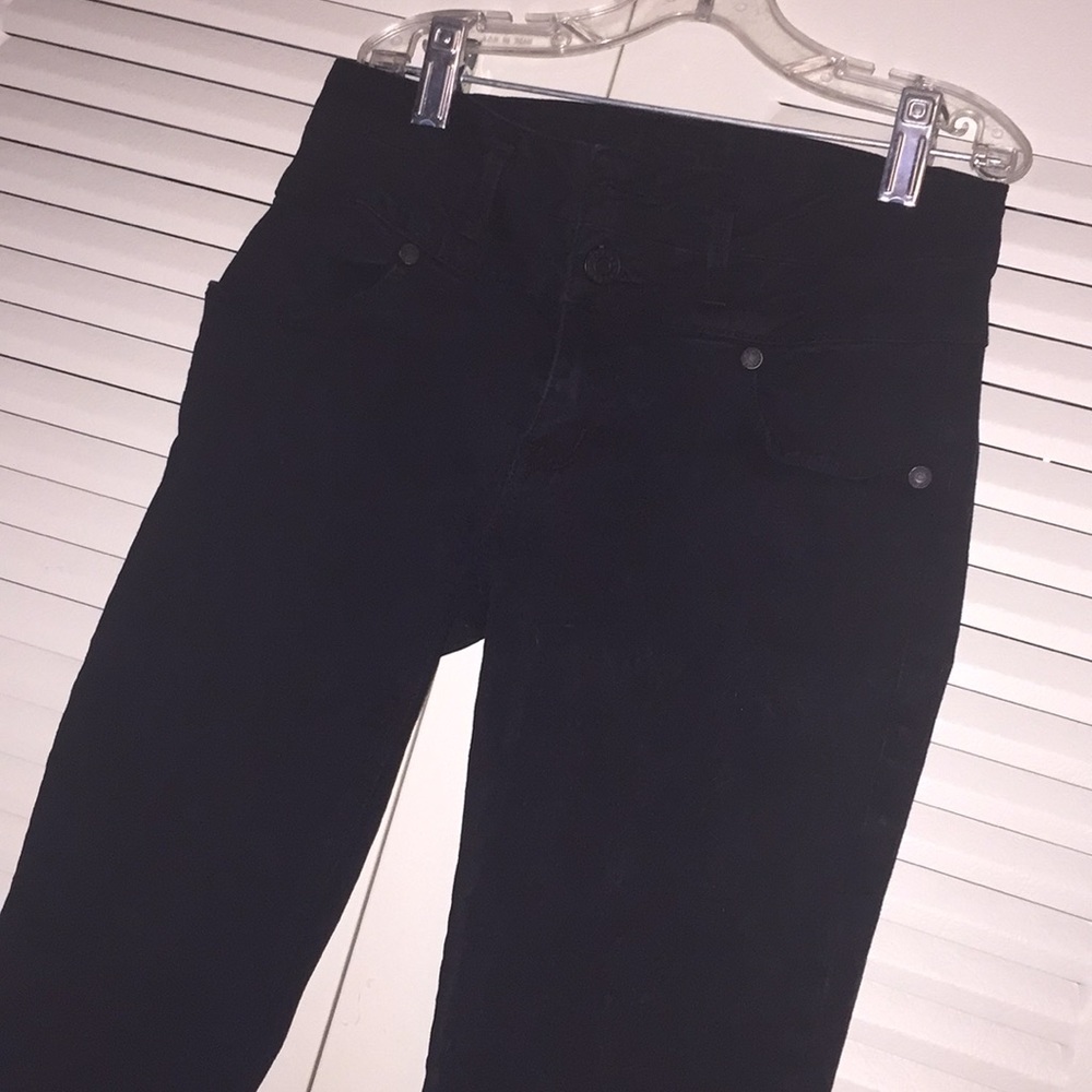 Refuge size 0 mid rise skinny jeans black